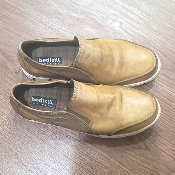 - Men's Bed Stu Loafers Slip On Leather size 9.5 - Picture 1 of 9